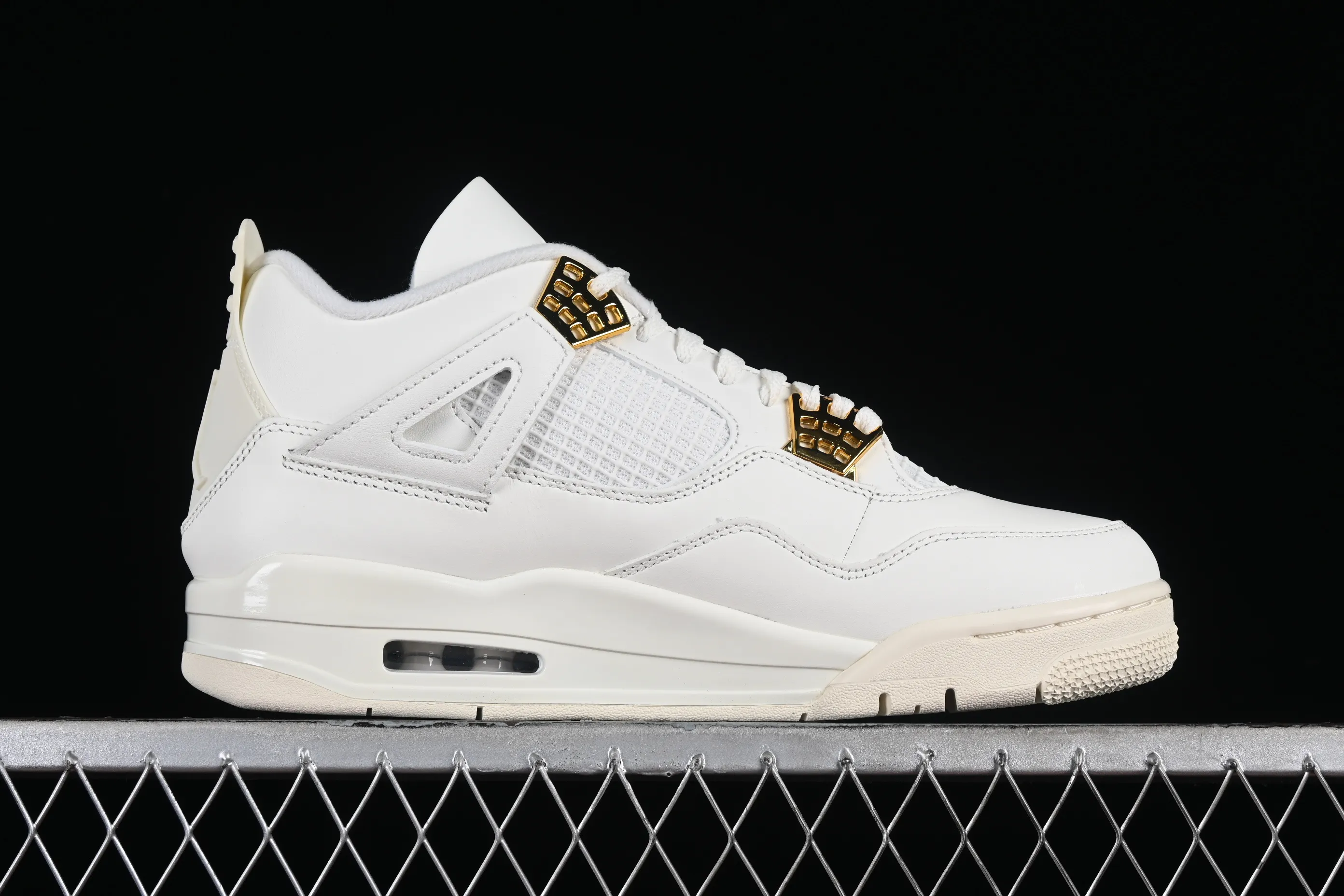 All categories Air Jordan Jordan series basketball shoes Air Jordan 4 GX foreign trade version Air Jordan 4 Retro "Metallic Gold" AJ4 Joe 4 meters white gold AQ9129-170